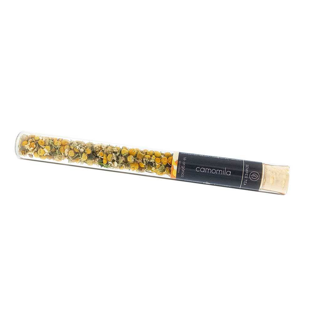 CAMOMILE bloemen biologische thee | Losse thee in glazen buis