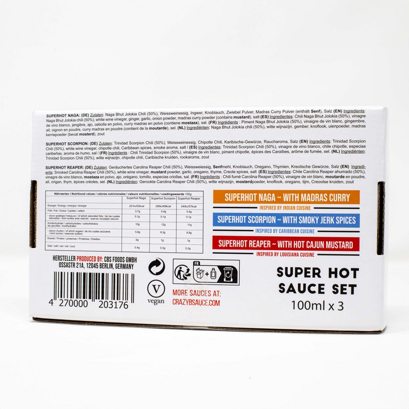Salsa piccante Crazy Bastard (3x 100 ml Superhot)