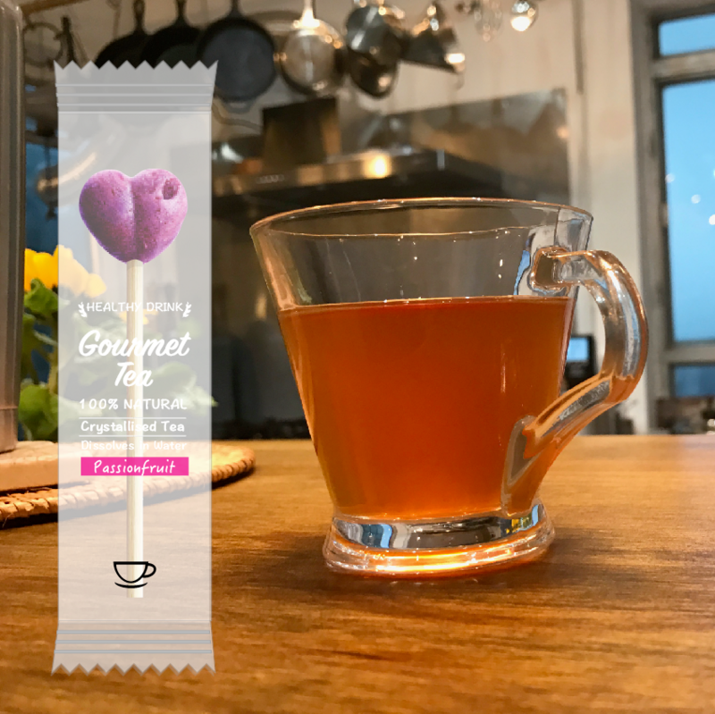 30 bastoncini di tea-pop al frutto della passione (senza confezione e vassoi)
