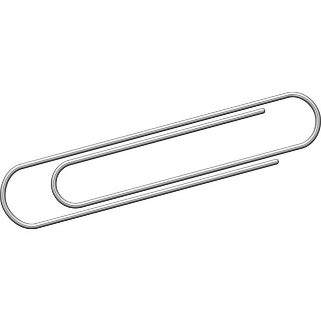 Paper clips Kangaro 50mm round box 100 pieces. Galvanized