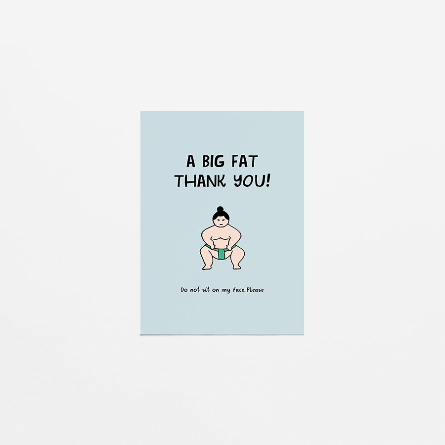 wenskaart - Big Thank you