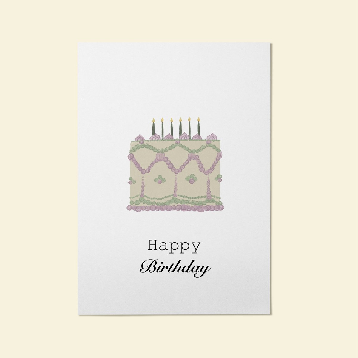Karte Happy Birthday
