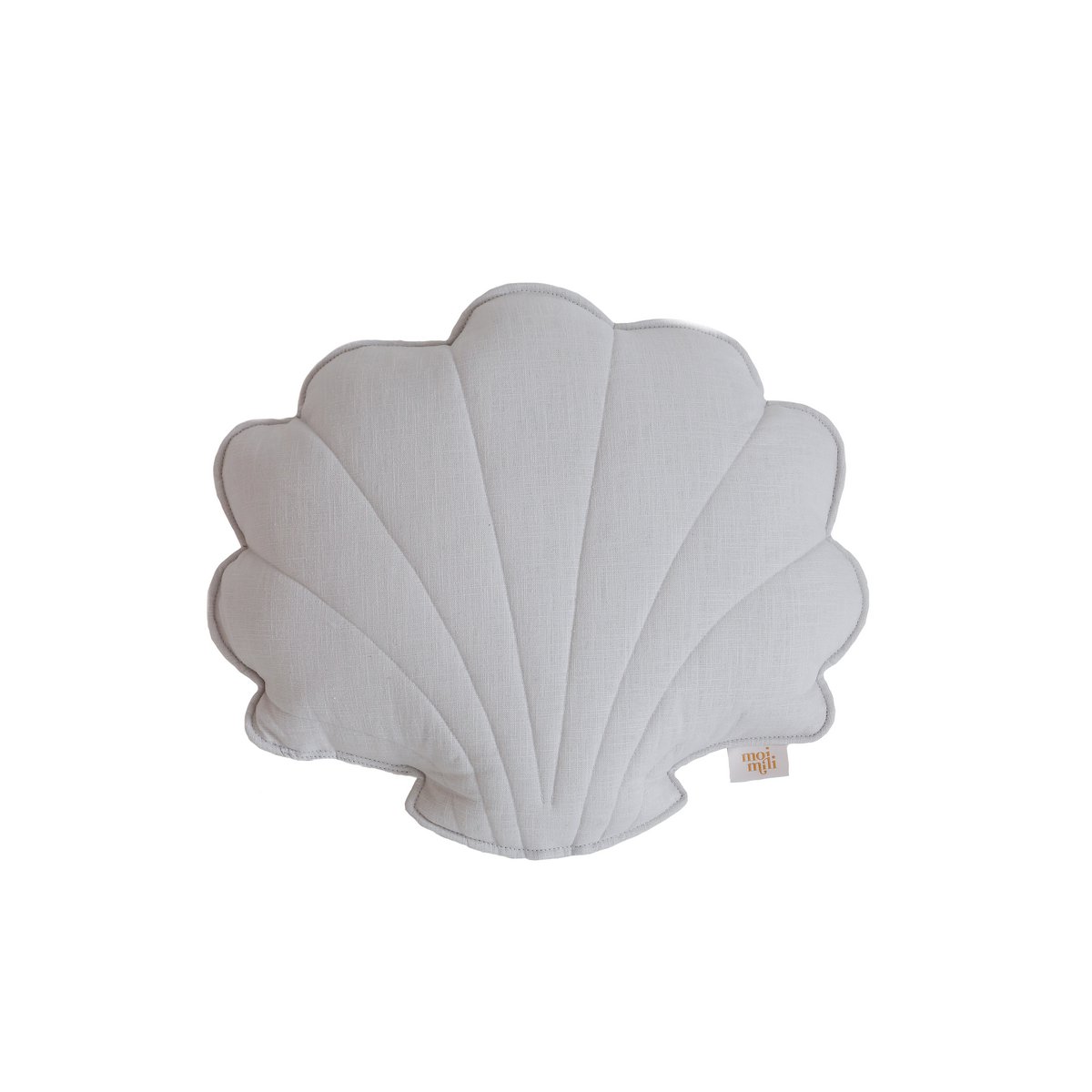 Almohada de concha de lino "Pigeon Grey"