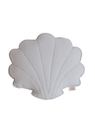 Almohada de concha de lino "Pigeon Grey"