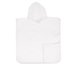 Baby Poncho, White, 450 gr, 55 x 55 cm