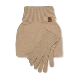Kids' Knit Dickie & Gloves Knitted Cotton 2-Piece Set