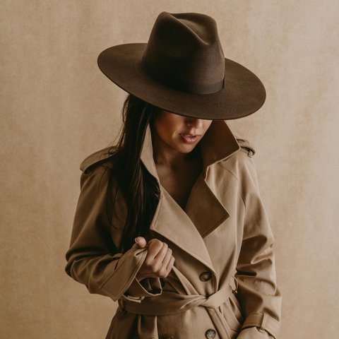 Tlaquepaque · Brown fedora felt hat