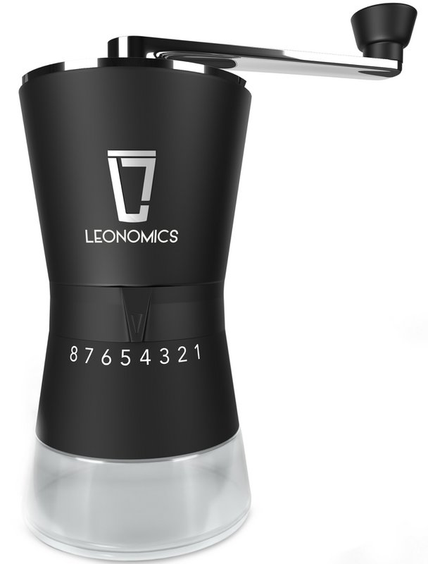 Manual Ceramic Coffee Grinder with 8 Adjustable Grinding Modes