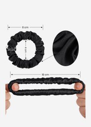 Scrunchy per capelli in seta con fiori di piccole dimensioni
