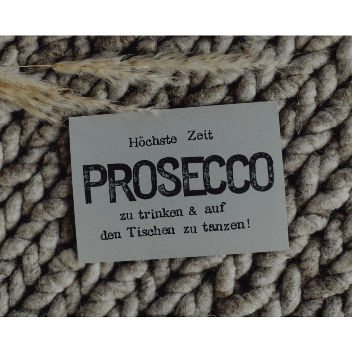 Stamped Postcard "Prosecco"