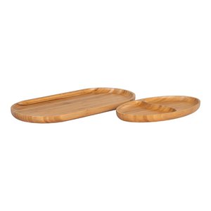 Chefalu Serving Tray - Serving Tray, bamboo, natural, set of 2