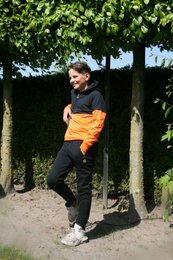 LewyLou NO4 Jogger black with orange