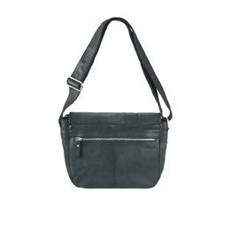 Venticinque sacca a tracolla Antigo City Black *Una borsa due stili *