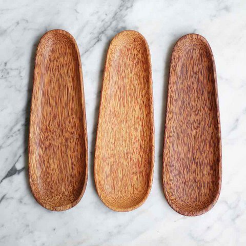 Palm Wood Serving Plate