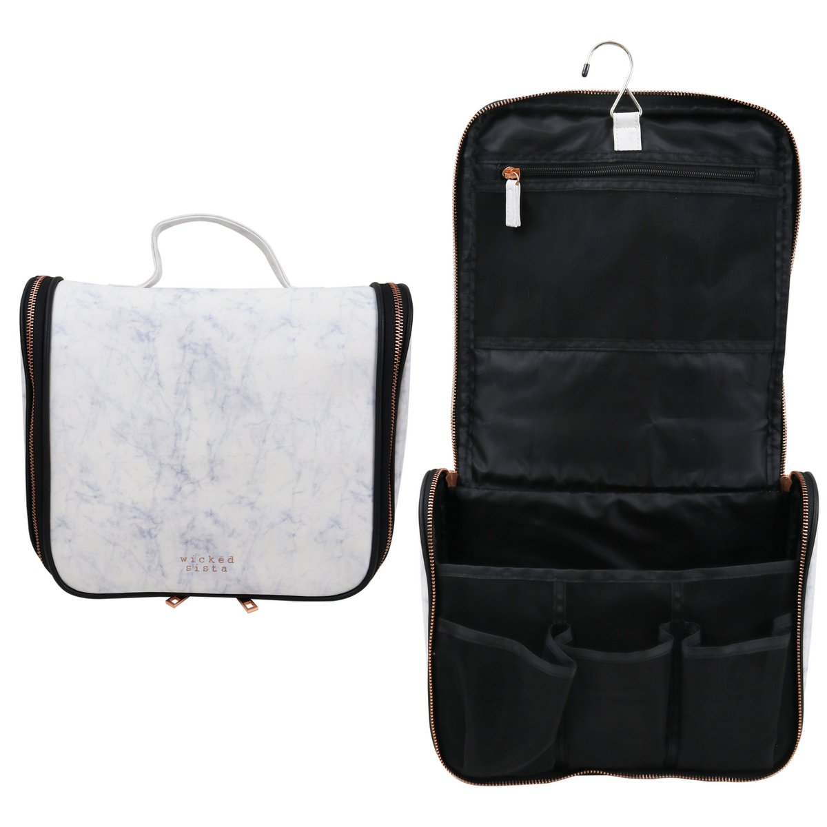 Kosmetiktasche Marble Moderna Travel Bag With Hook