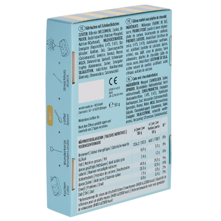 Happy Birthday blau Wondercake deluxe blau Stern gold