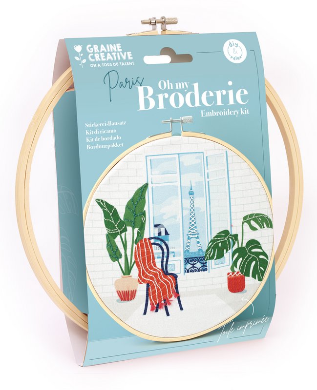 SET DA RICAMO PARIGI Ø20CM