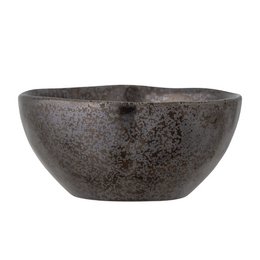 Linne skål, messing, stentøj