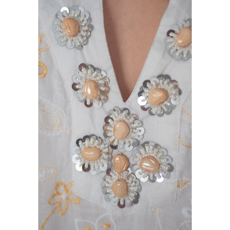 Kleid lia weiße Muschel