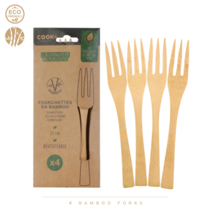 Cook Concept Bambusgabeln – 4 Stück 15 cm