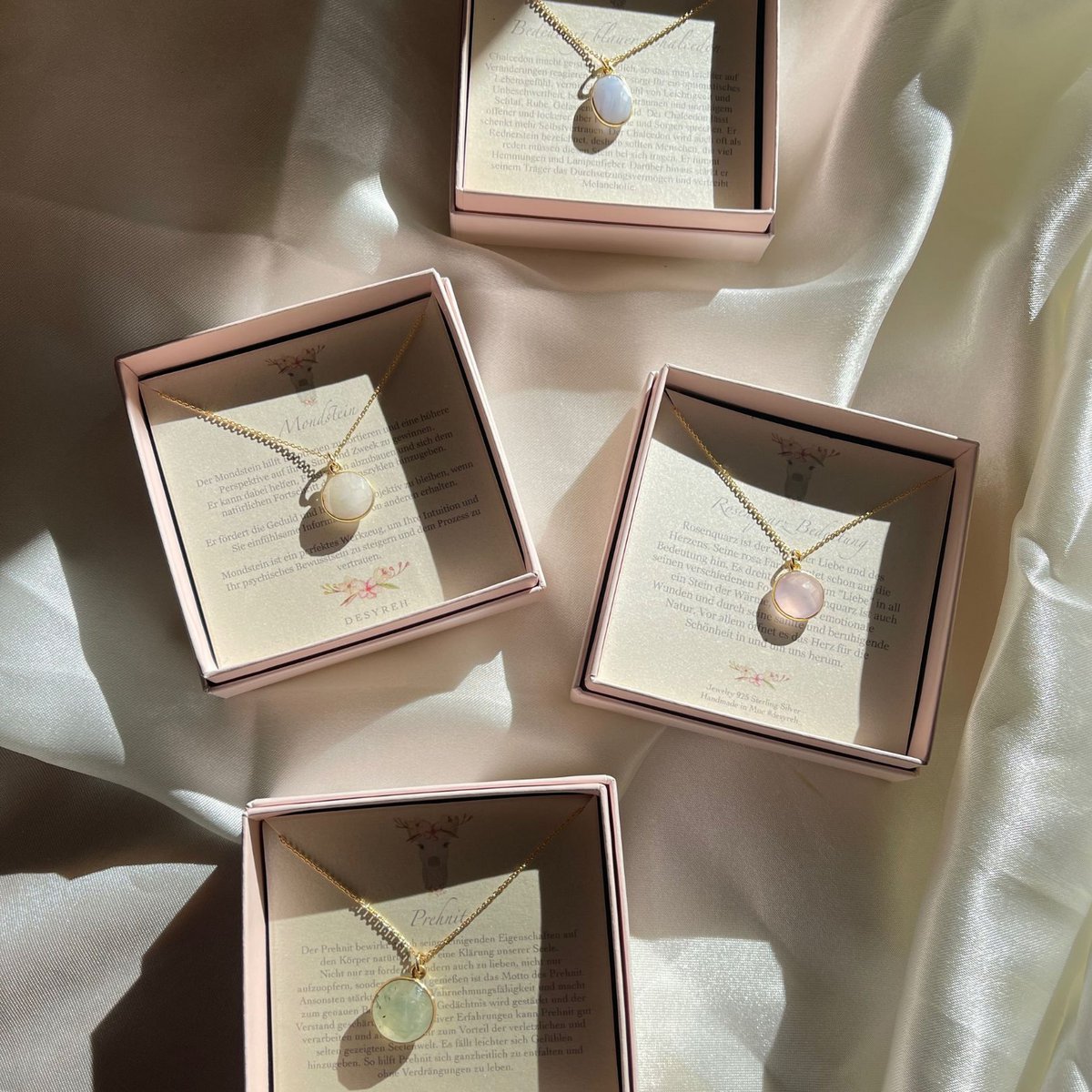 Gem Candy | Rose quartz chain 925 silver