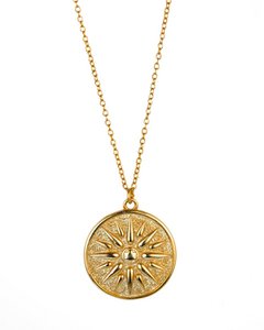 Sonnenmedaillon Gold