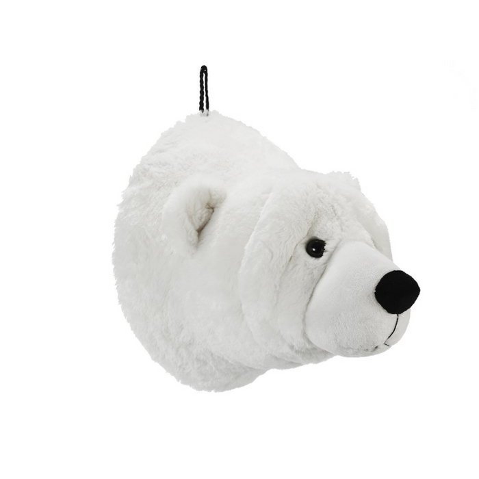 Trophy ice bear made of plush, 29x38x33cm