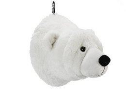 A large, soft, and cuddly plush polar bear with a realistic design and a size of 29x38x33 cm.