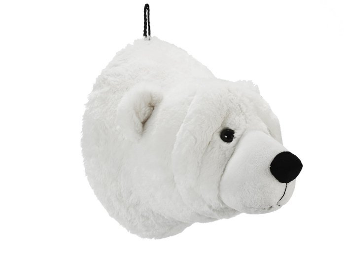 Trophy ice bear made of plush, 29x38x33cm