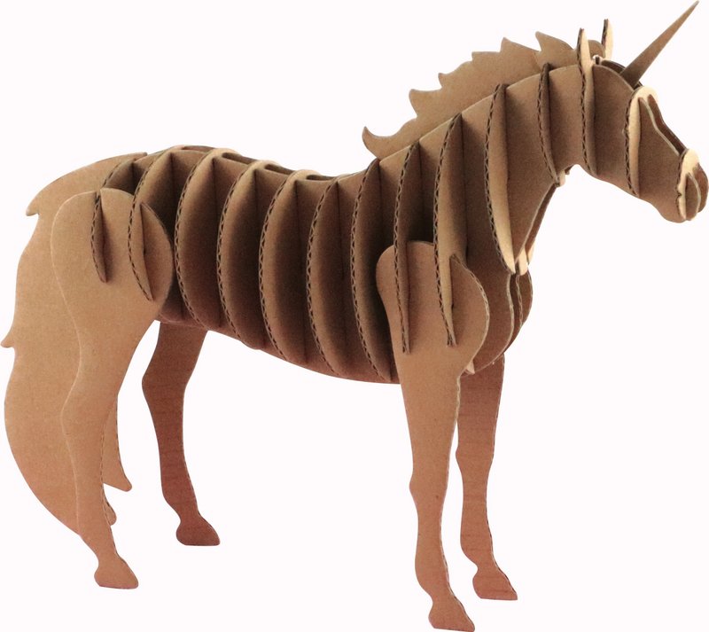 TROPHÉE LICORNE EN CARTON 150x150MM