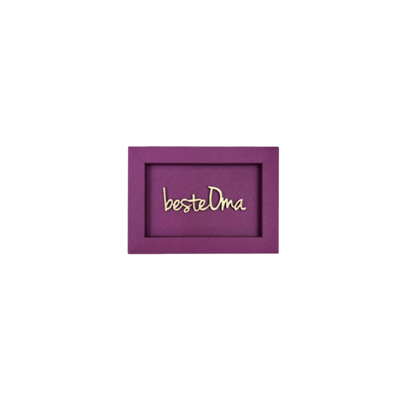 BEST GRANDMA frame card wood lettering magnet