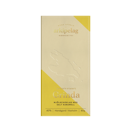 Grinda chocolate bar, a delectable milk chocolate treat with a smooth, creamy texture.