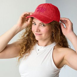 Gorra vintage REBEL GIRL Gorra vintage de sarga de algodón