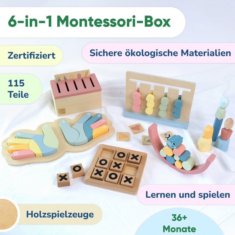Scatola da gioco Montessori BusyKids 36m+ 