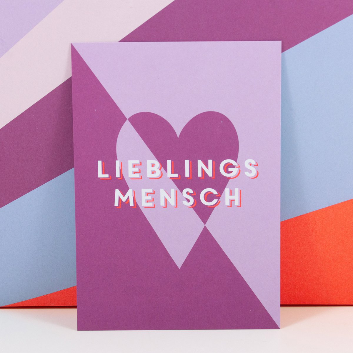 Postkarte Lieblingsmensch aus Recyclingpapier