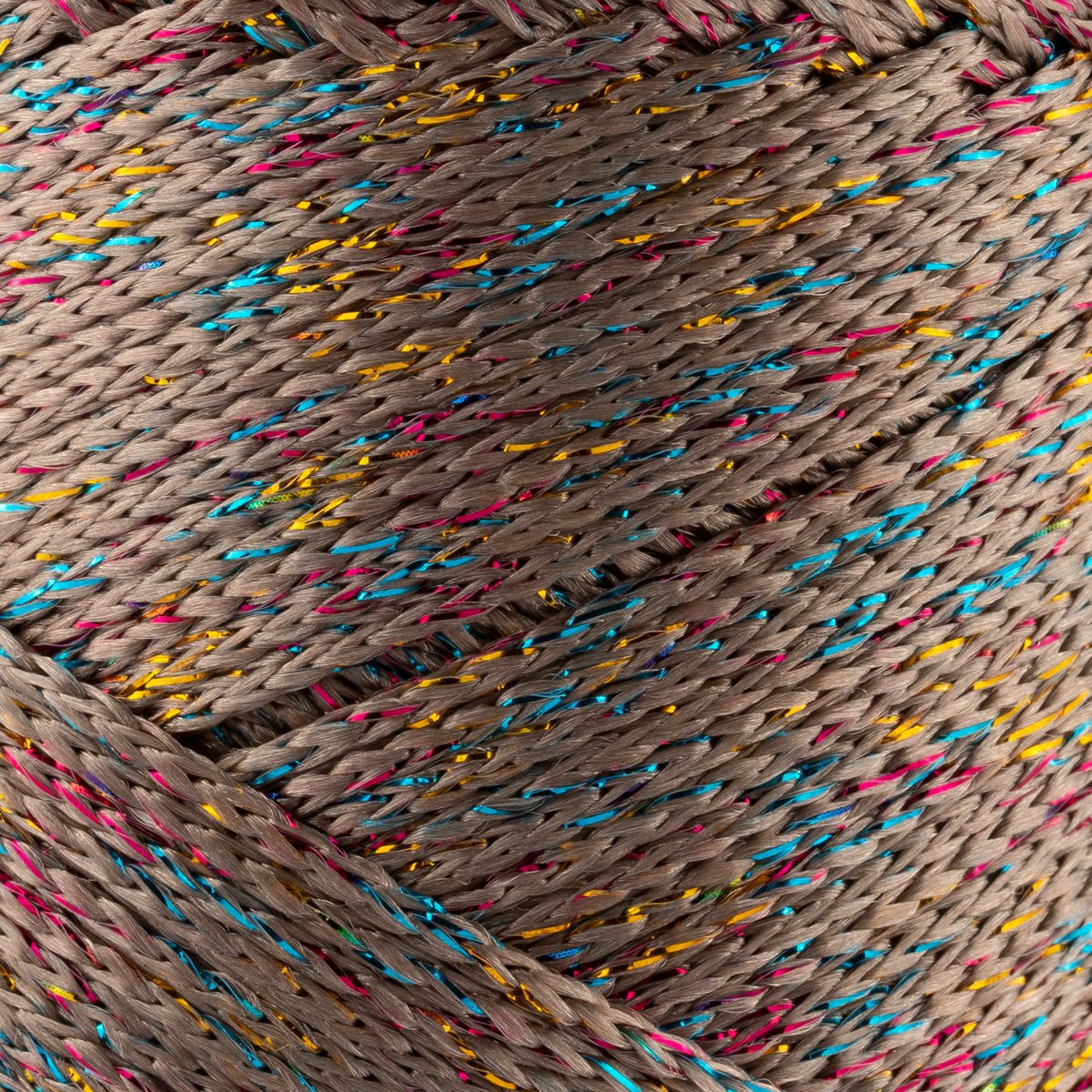 Sensy Premium 2mm Multi Sparkle - Cordón de macramé 90% polipropileno / 10% poliéster de 251 yardas