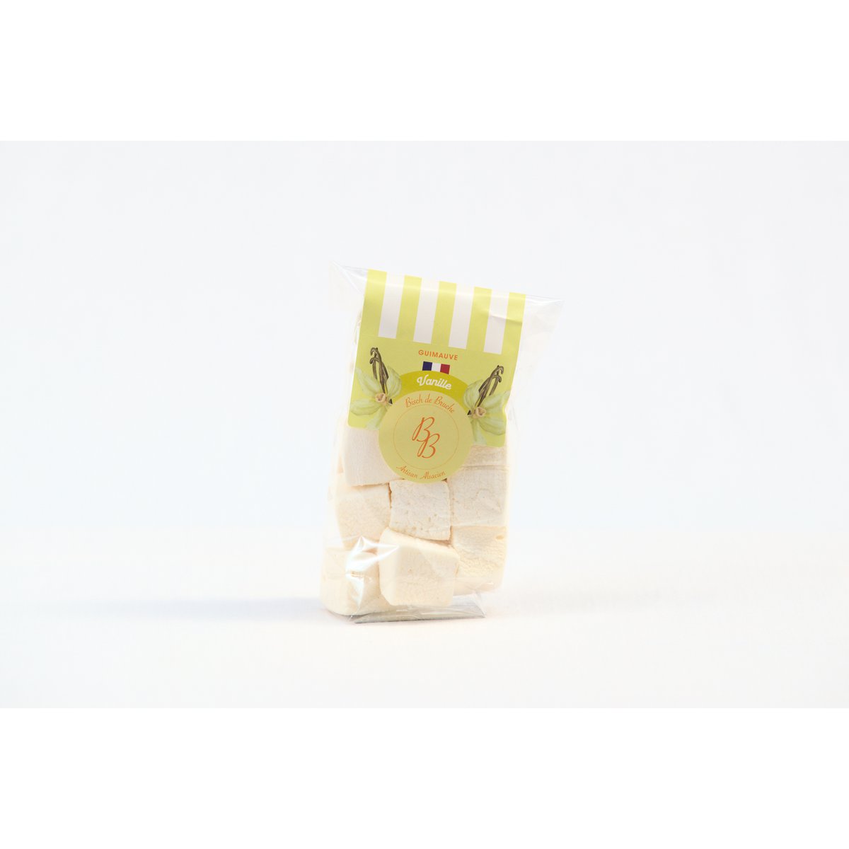 Handwerklich hergestellte Vanille-Marshmallows (50g-Beutel)