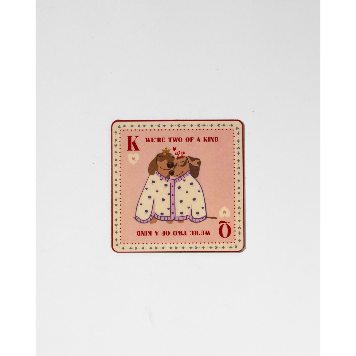 Metal & Magnet Animal Art Beverage Coaster - Also Fridge Magnet, 9.5cm