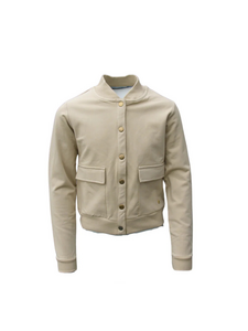 Funkle Mädchenjacke Taupe – Goldene Details – Exklusive Oberbekleidung