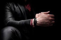 Leather bracelet "Braid"