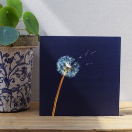 Puff Ball Card (blomsterkort)