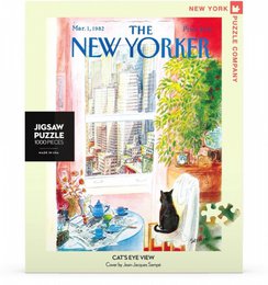 New York Puzzle Company Puzzel Cat's Eye View - 1000 stukjes