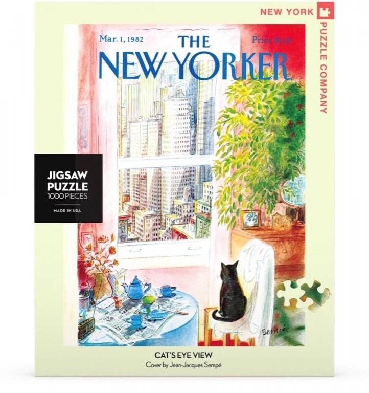 New York Puzzle Company Puzzel Cat's Eye View - 1000 stukjes