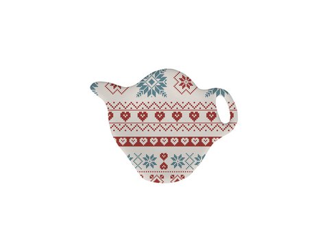 Porcelain tea bag holder Hygge Holidays Isabelle Rose