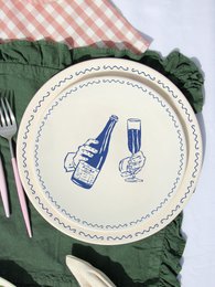 Dessert Plate Champagne Treats Mood