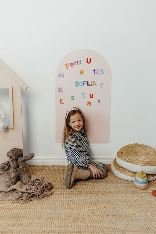 Magneetbord voor kinderen - Arche - Lichtroze