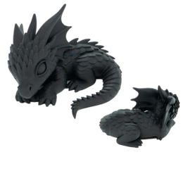 Sovende drage statue