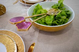 Golden Salad Covers Pierre Agate Rose