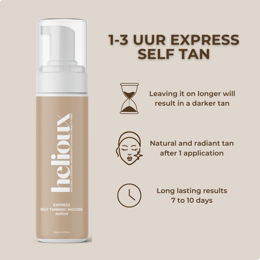 HELIOUX® EXPRESS SELF TAN MOUSSE DONKER