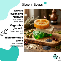 Artisan Glycerinsæbesæt (3 stk) – Citrus, Vanilje, Grapefrugt
